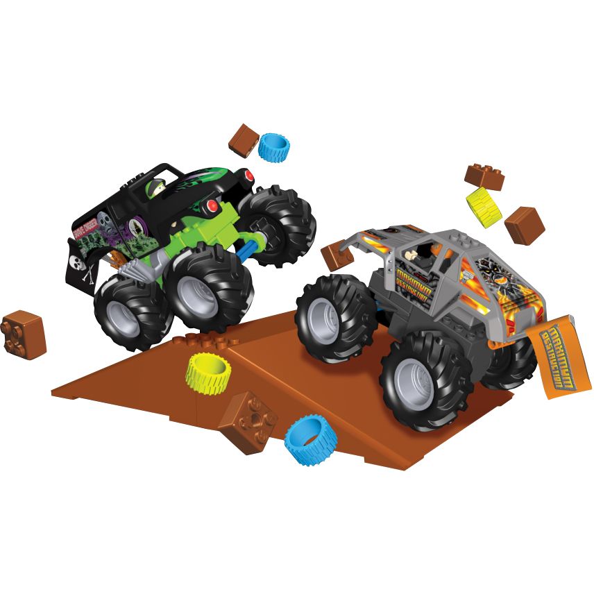 Monster Jams Grave Digger vs. Maximum Destruction Building Set at Sears.com