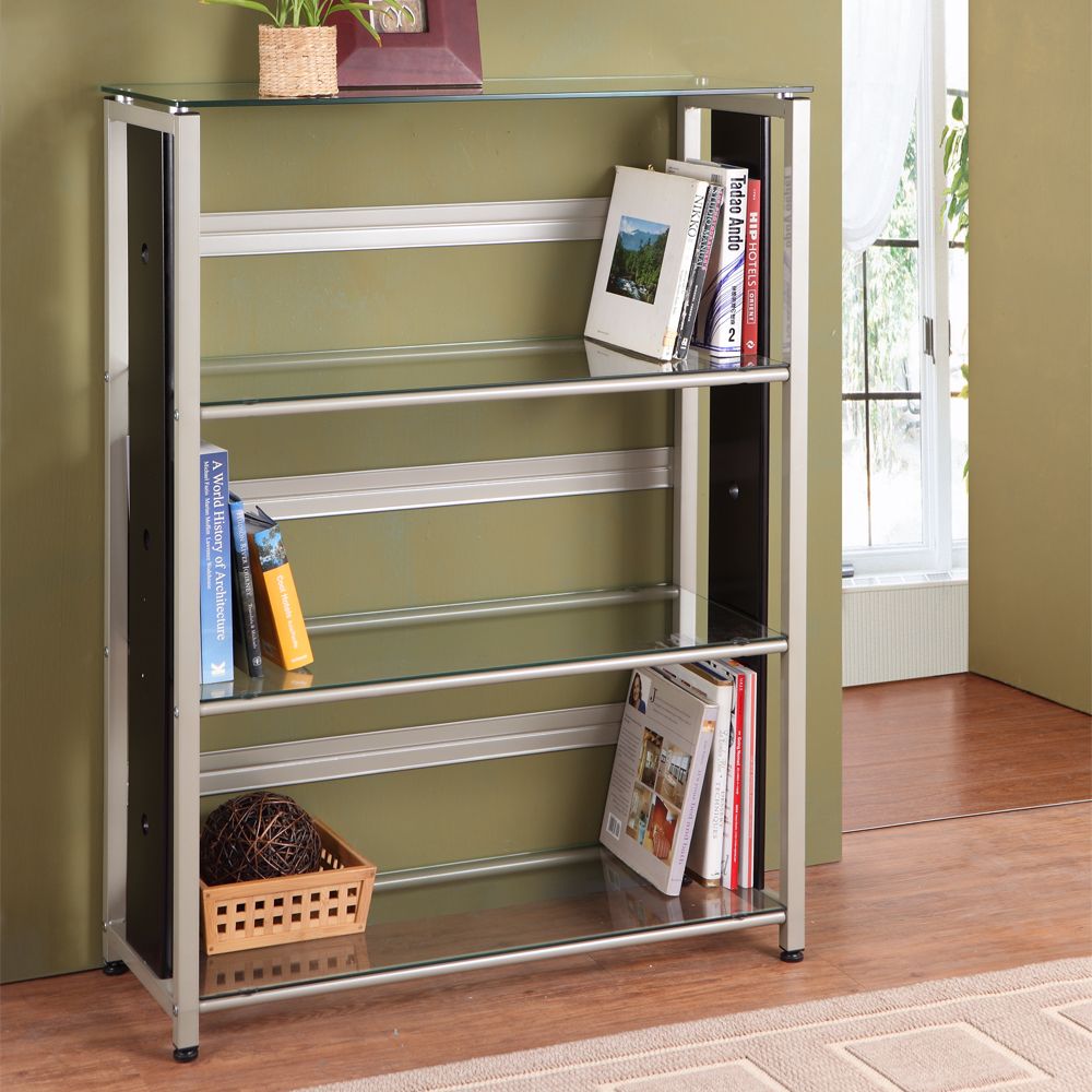 Oxford Creek File Cabinet in Metal and Glass