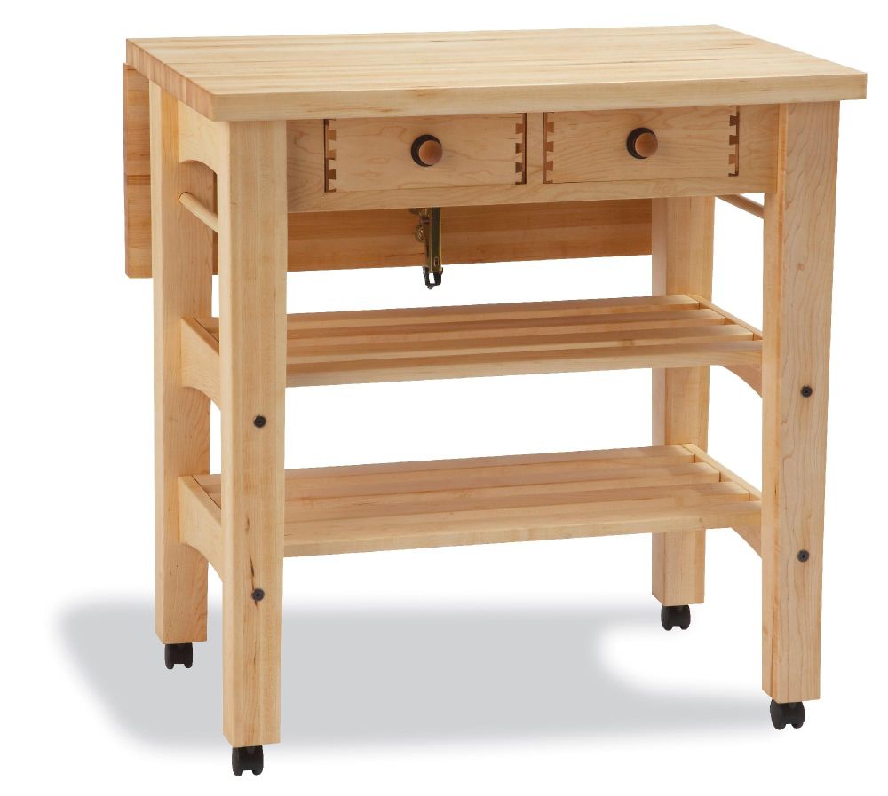 Maple Drop Leaf Kitchen Island