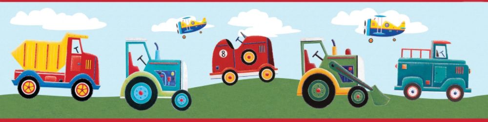 Transportation Peel & Stick Border