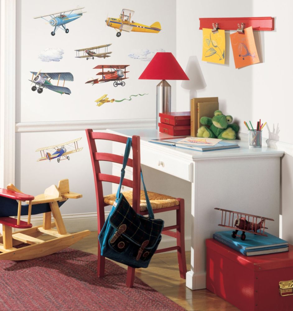 Vintage Planes Peel & Stick Wall Decals
