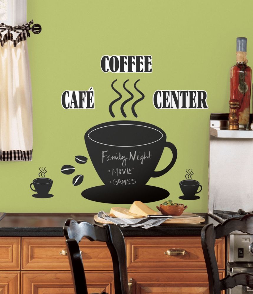 RoomMates Coffee Cup Chalkboard Peel & Stick Wall Decals at Kmart.com