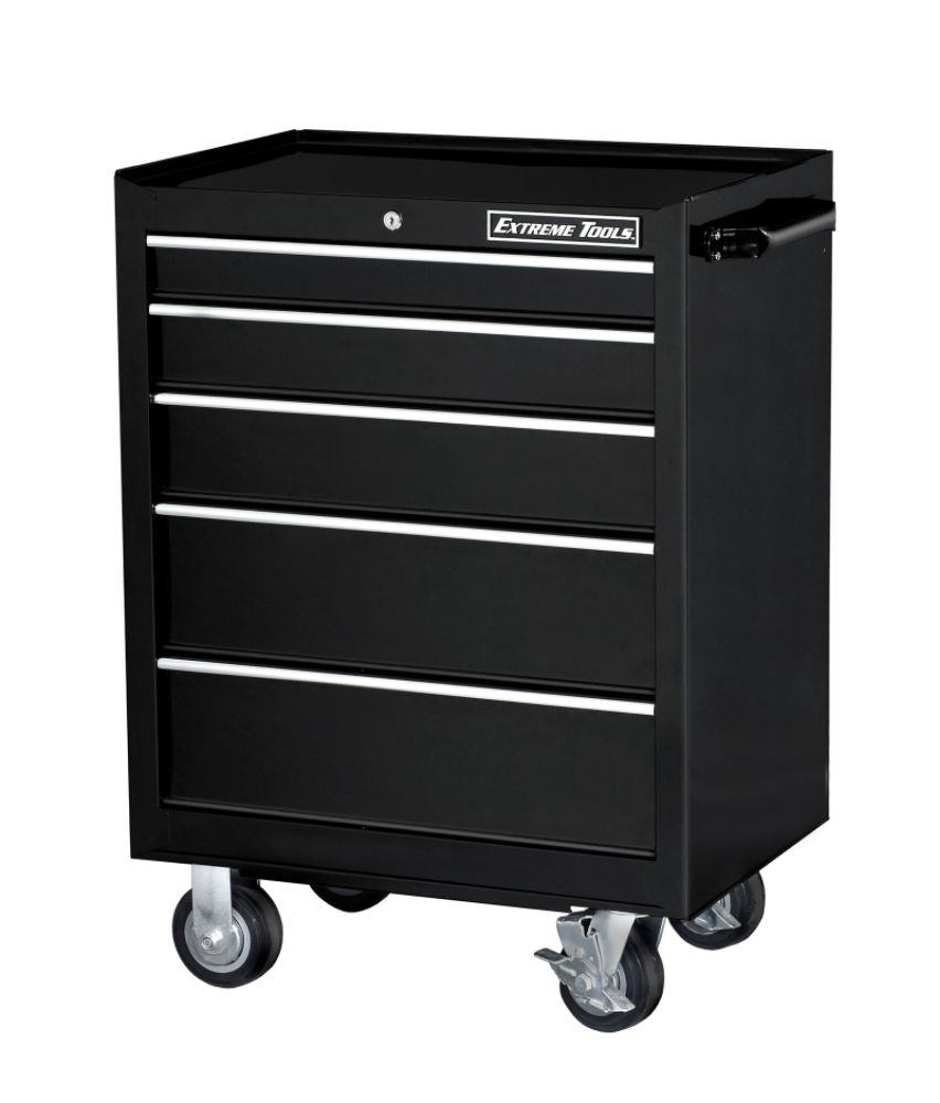 Extreme Tools&nbsp; 26'' 5 Drawer Professional Roller Cabinet in Black