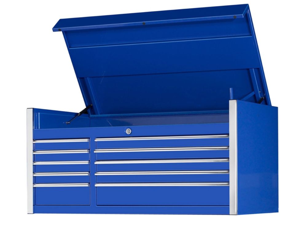 55 10 Drawer Professional Tool Chest in Blue