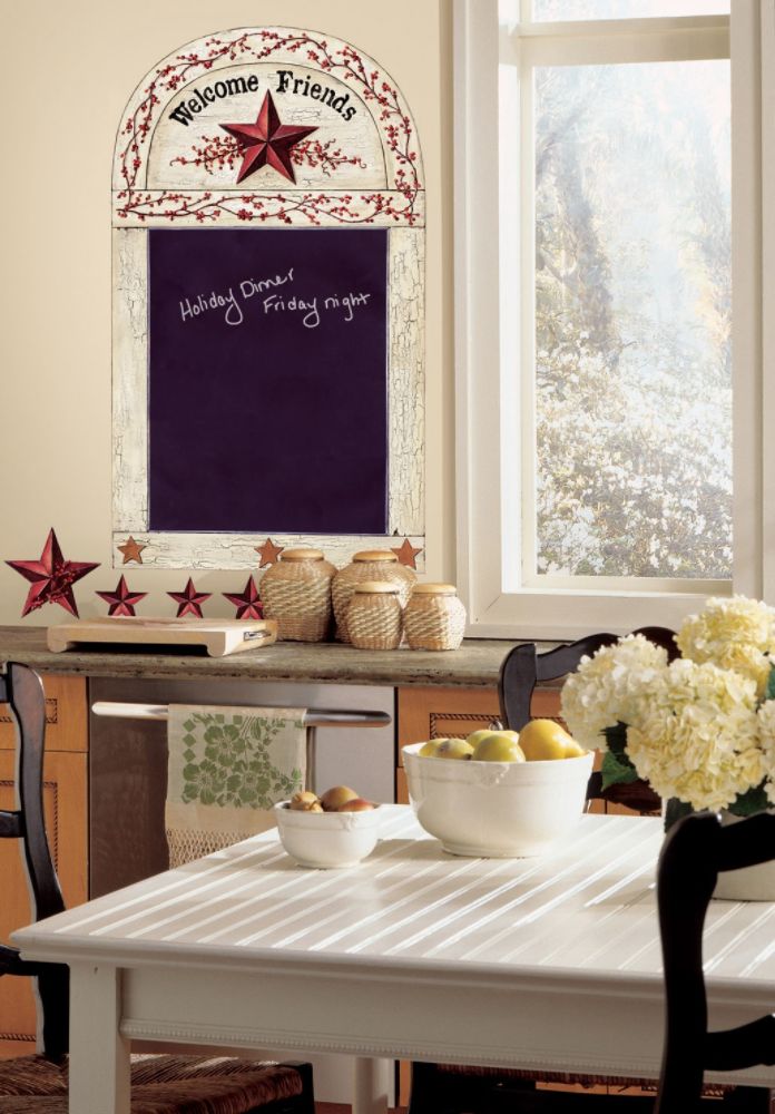 Country Chalkboard Peel & Stick Wall Decals