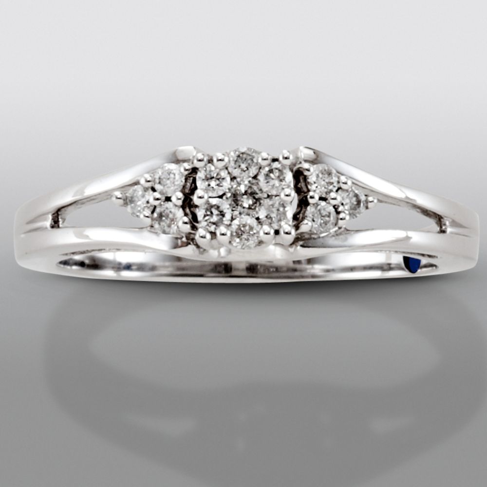 David Tutera 1/5 cttw Certified Diamond Engagement Ring 10k White Gold at Sears.com