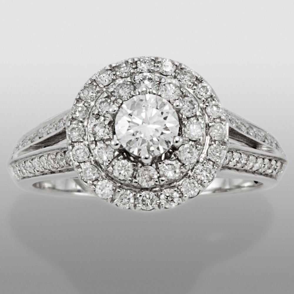 David Tutera 1 cttw Certified Diamond Engagement Ring 14k White Gold