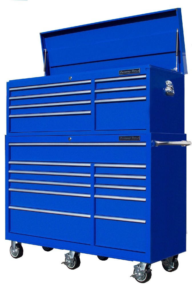 Extreme Tools 56" 7 Drawer Top Chest & 11 Drawer Classic Roller Cabinet...