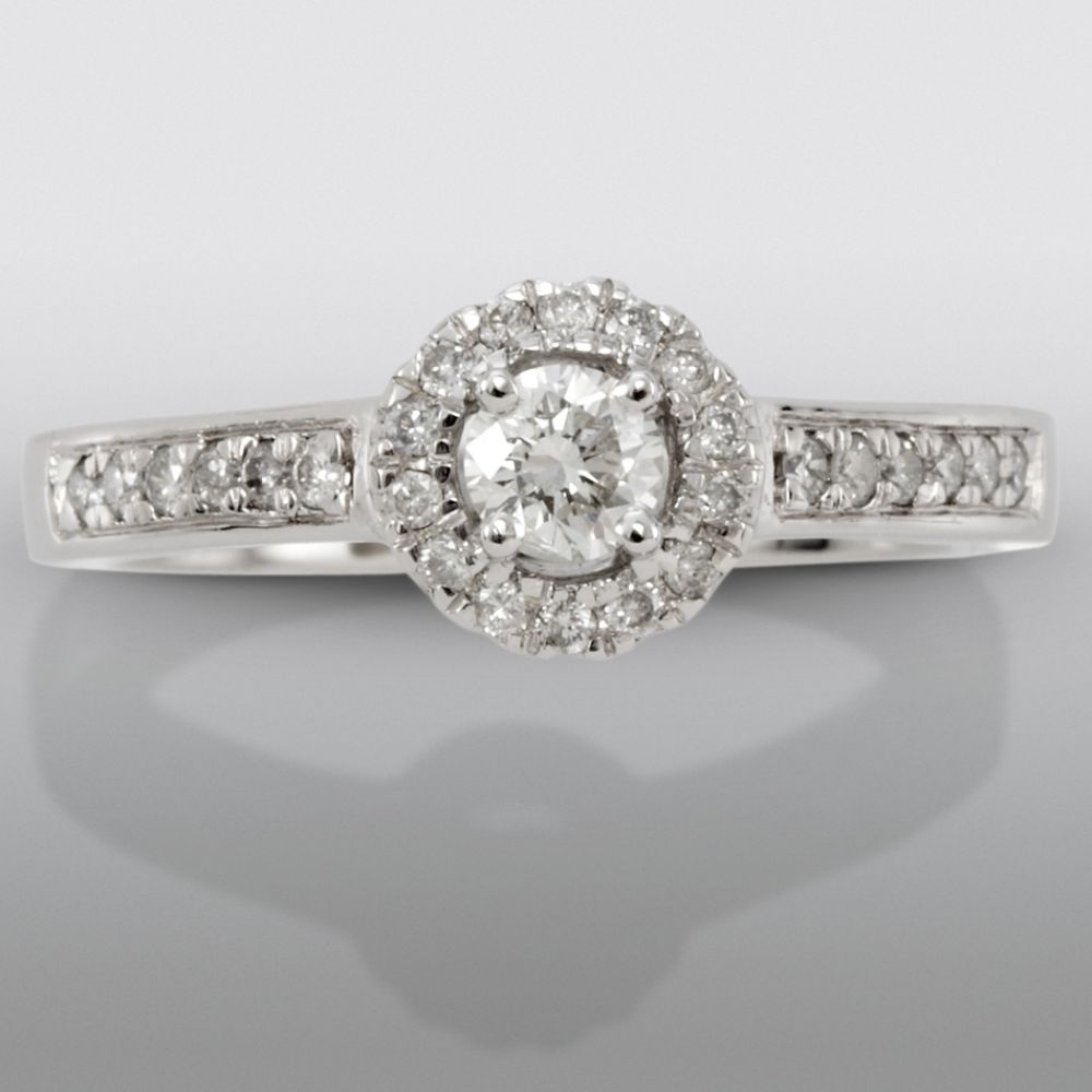 David Tutera 1/2 cttw Round Solitaire Plus 14k White Gold