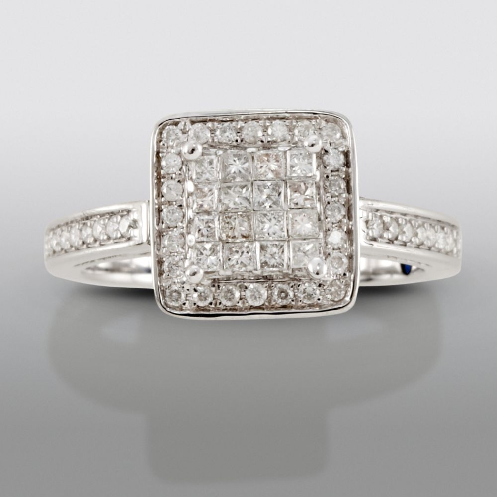 David Tutera 1 2 cttw Certified Diamond Engagement Ring 10k White Gold