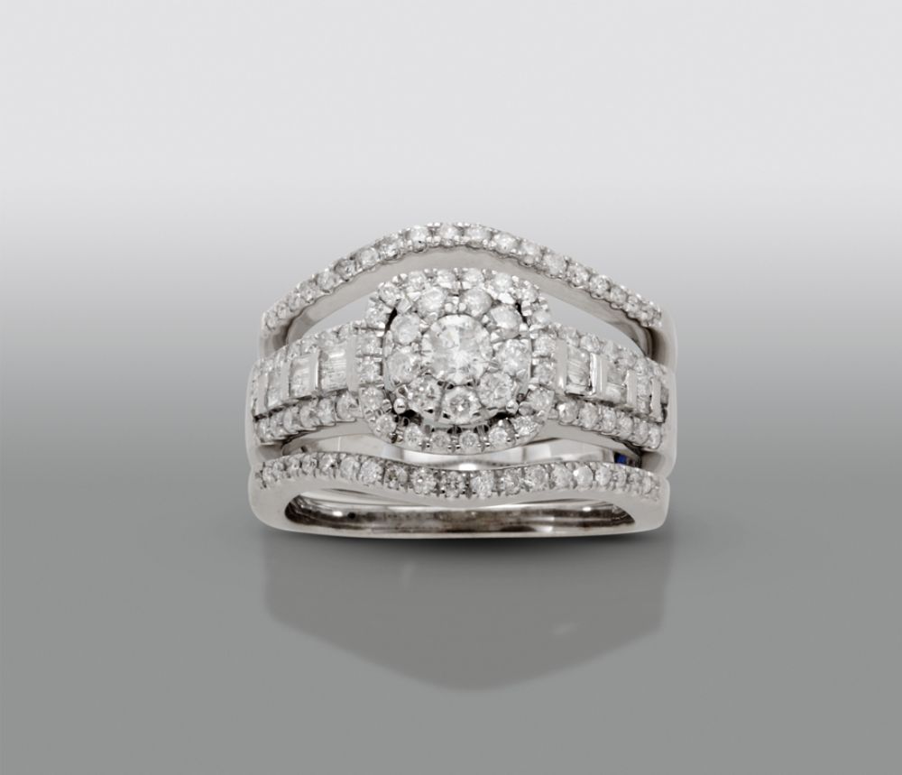 David Tutera 1 1/4 cttw Certified Diamond Bridal Set 14Kt White Gold at Sears.com