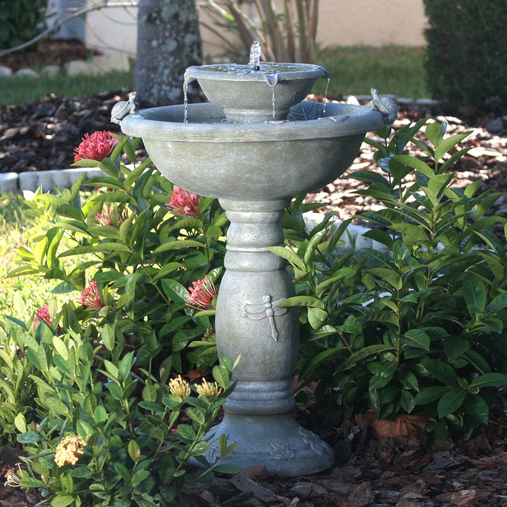 Smart Solar Country Gardens Two-Tier Solar on Demand Fountain at Sears.com