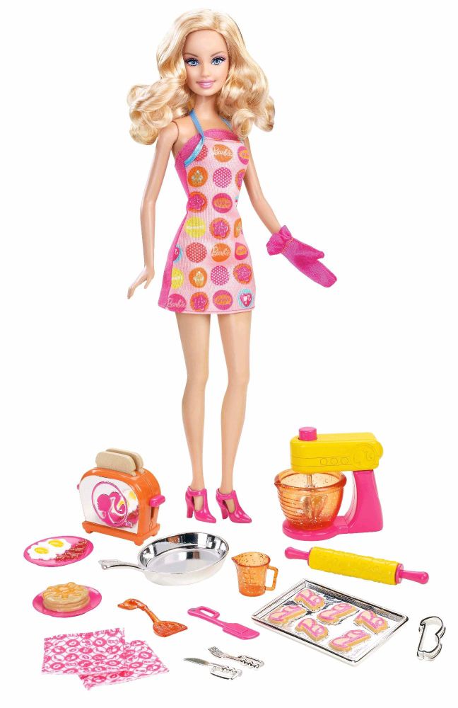 Barbie Doll & Kitchen Accessory Set