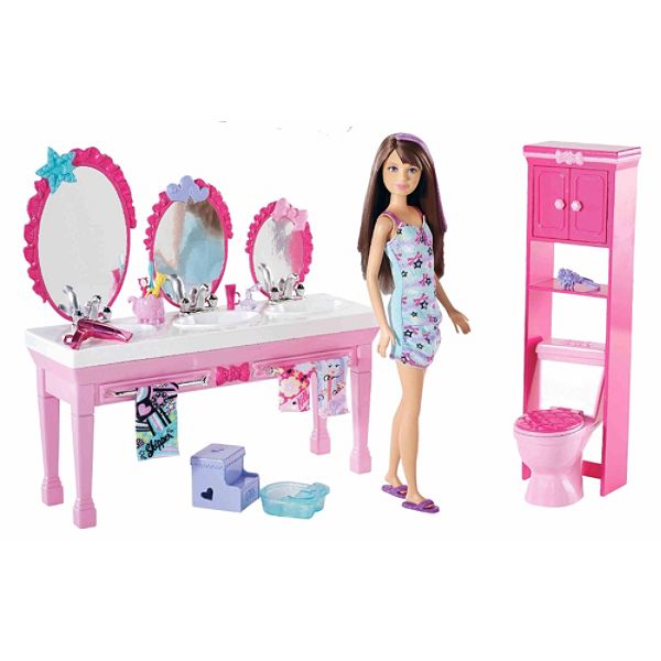 Barbie Sisters Beauty Fun Bathroom For 3 Furniture
