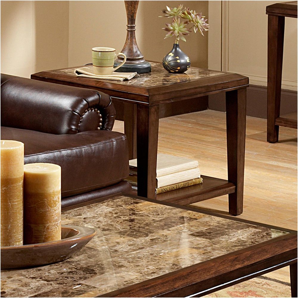 Oxford Creek Faux MarbleTop End Table at Sears.com