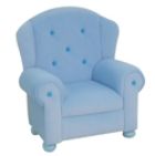 Kids Arm Chair Blue