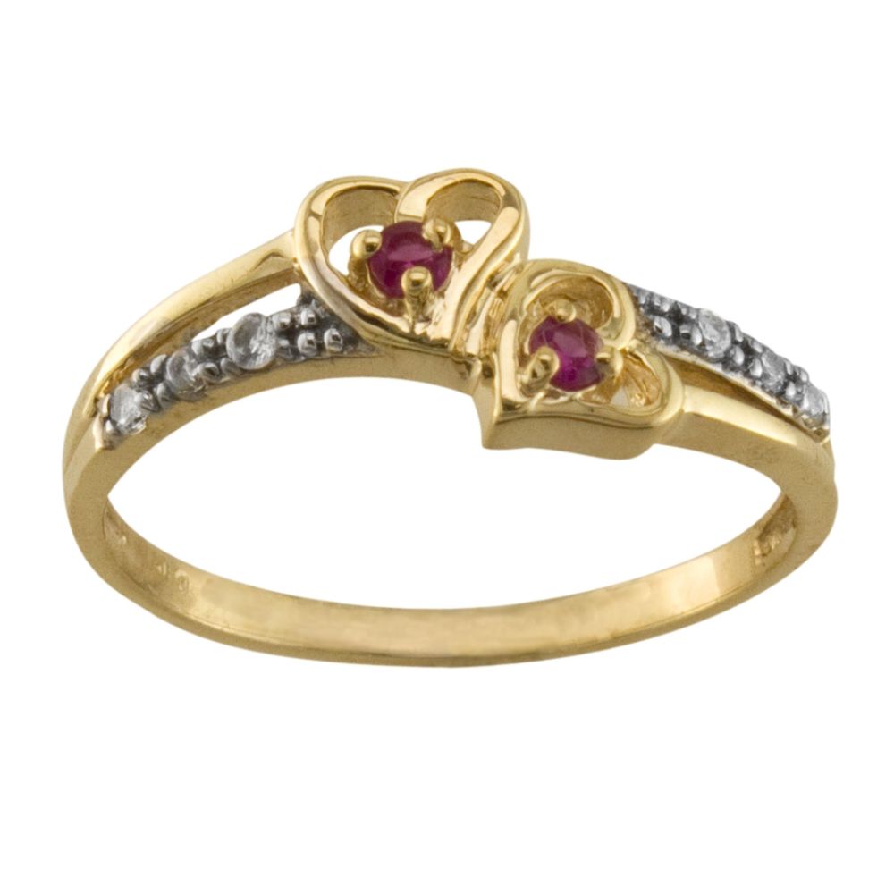 18K Gold over Sterling Silver Lab Created