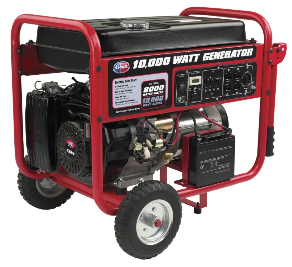All+Power+America+10%2C000+W+Portable+Generator+with+Electric+Push