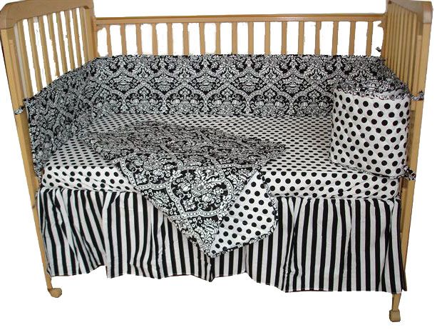 Tadpoles Black & White Damask Crib Set at Kmart.com