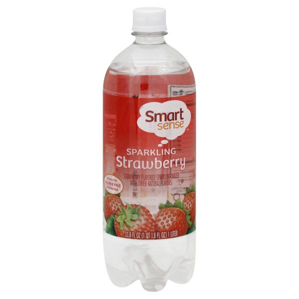 Smart Sense Sparkling Strawberry Water, 33.8fl oz