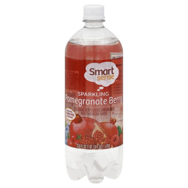 Smart Sense Sparkling Pomegranate Berry Water, 33.8fl oz