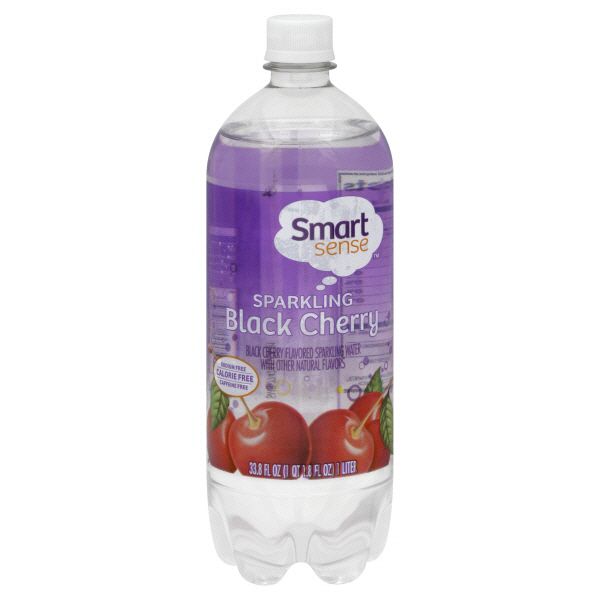 Smart Sense Sparkling Black Cherry Water, 33.8fl oz