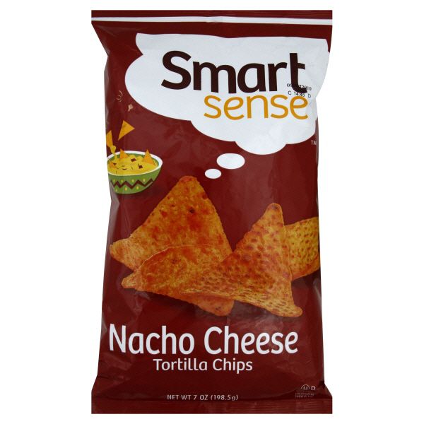 Smart Sense Nacho Cheese Tortilla Chips, 7oz