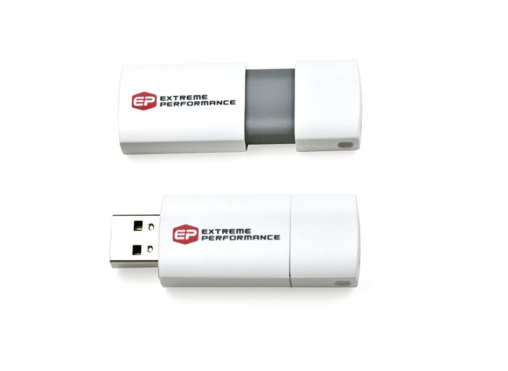 EP Memory EP 8GB USB 2.0 White Capless Wave Flash Drive