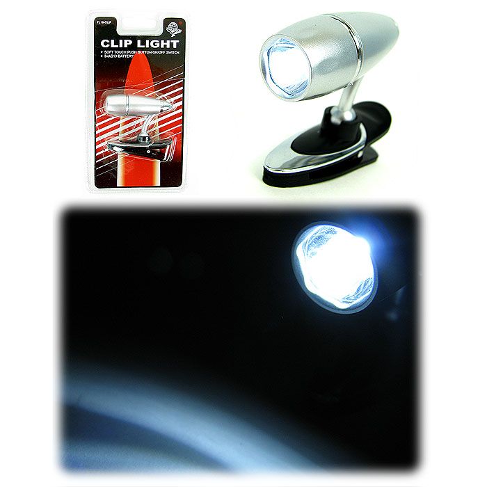Trademark Tools Brilliant LCD Clip-on Light Flashlight - As Seen on TV