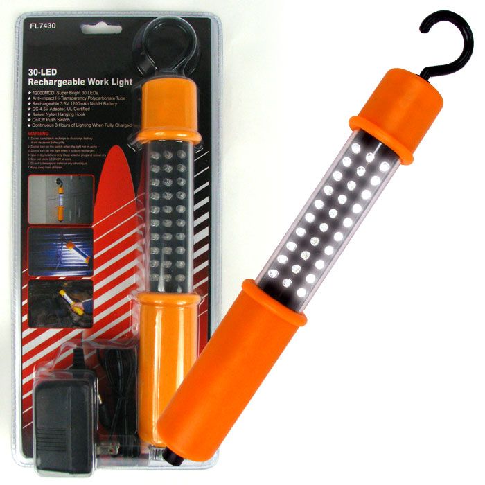 Super Bright 30 LED Rechargeable Work Light