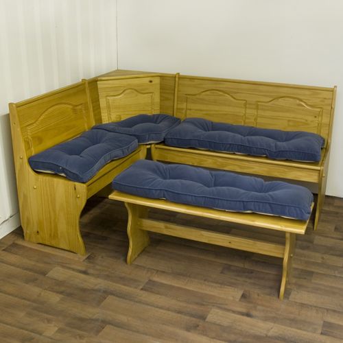 Greendale Home Fashions 4 Piece Nook Cushion Set - Hyatt - Denim at Sears.com