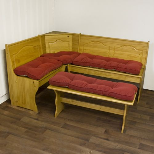 Greendale Home Fashions 4 Piece Nook Cushion Set - Hyatt - Scarlet at Sears.com