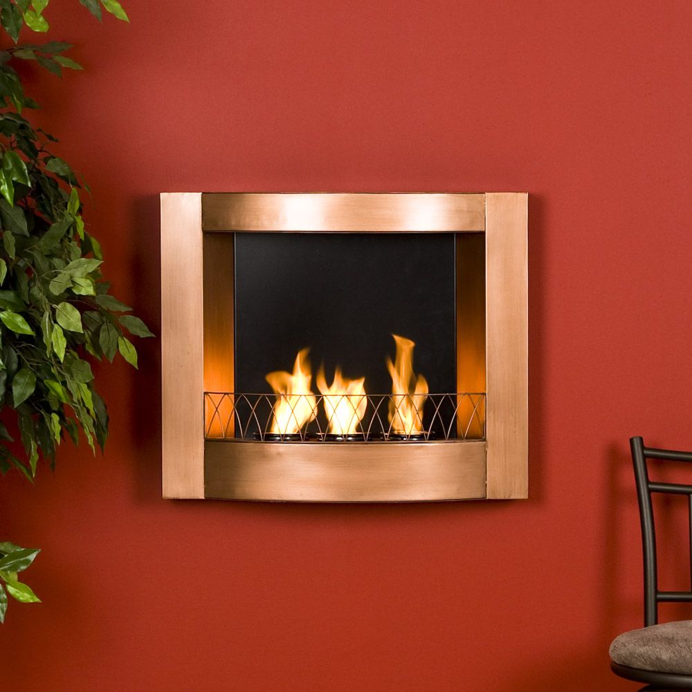 Southern Enterprises Wall Mount Fireplace - Copper at Kmart.com