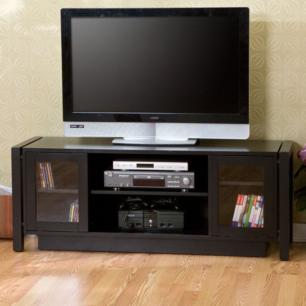 Southern Enterprises Black TV Stand/ Media