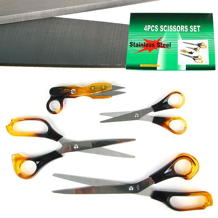 Trademark Tools Stainless Steel Scissor Set - 4 Different Sizes