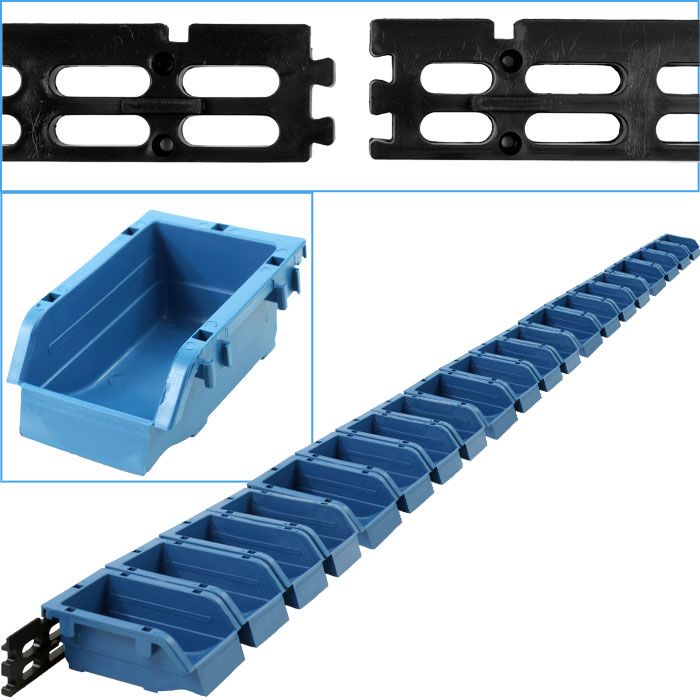 Trademark Tools Wall Mounted Parts Rack - 20 Bins