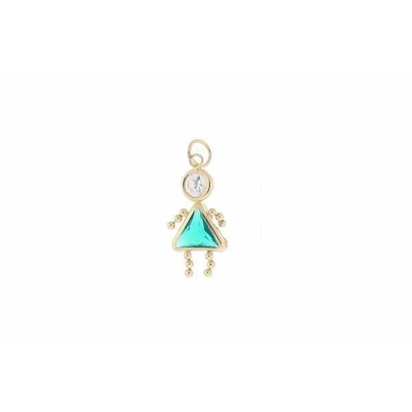 Birthstone Babies Girl Charm In 10kt - December