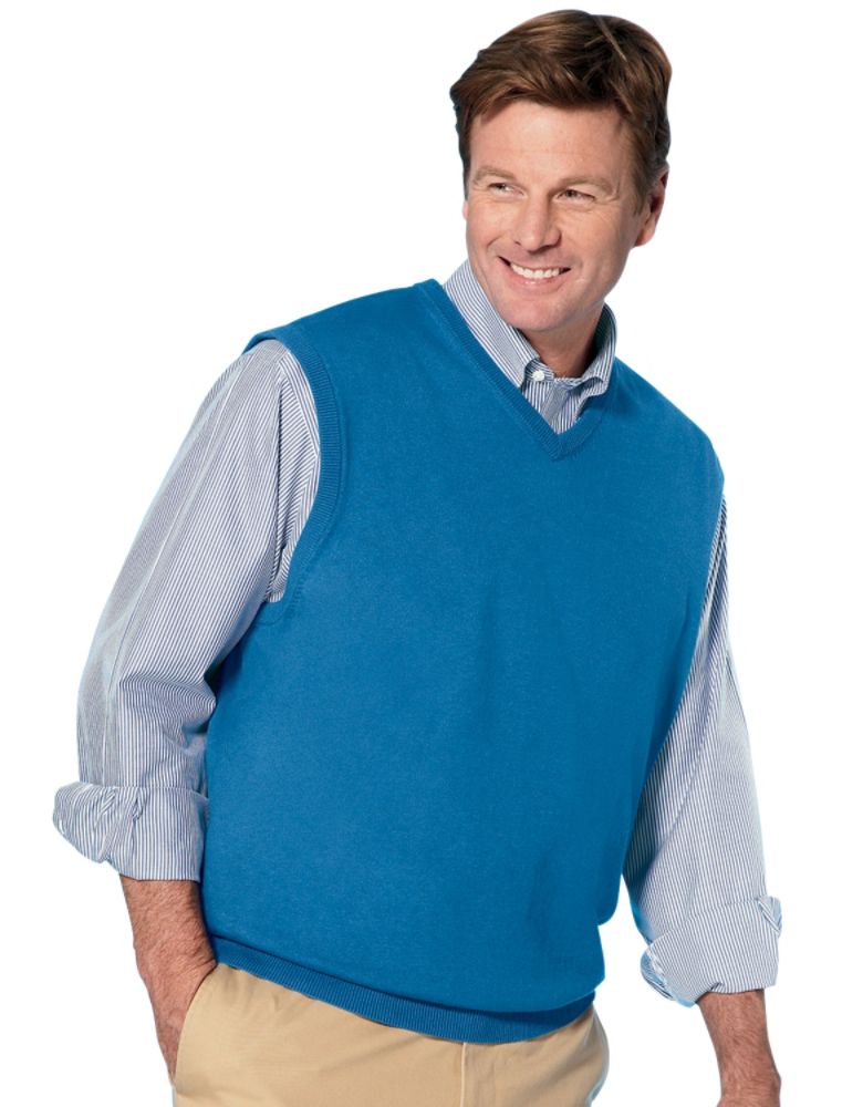 Canyon Ridge V-Neck Cotton Sweater Vest at Sears.com