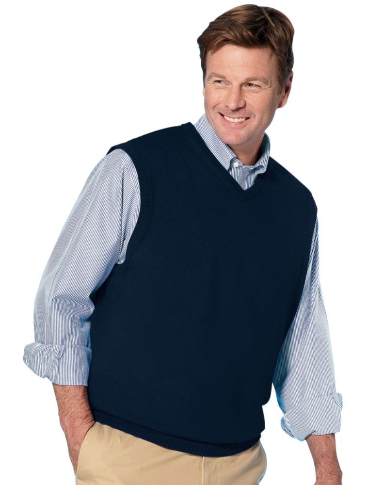 Canyon Ridge V-Neck Cotton Sweater Vest at Sears.com