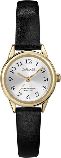 Timex Carriage Gold Tone with Black Strap