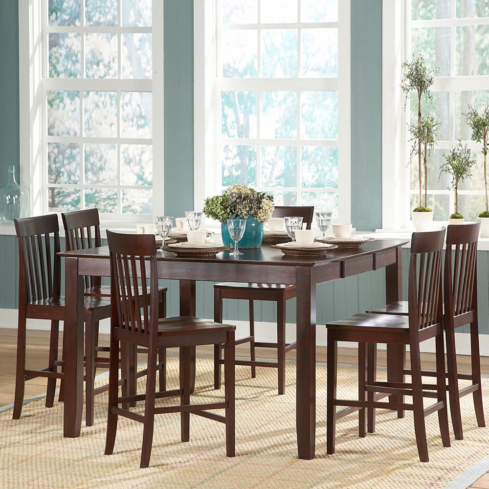 Oxford Creek 7 pieces Counter Height Table Sets