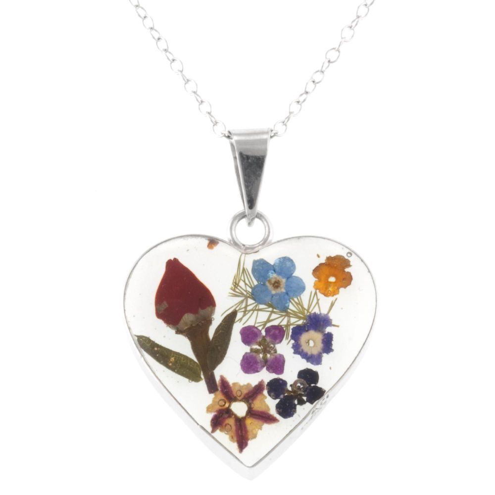   Dry Flower Pendant on Chain