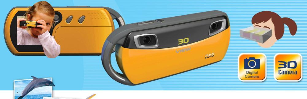 DXG-018 3D Camera and 3D Viewer, Yellow at Kmart.com