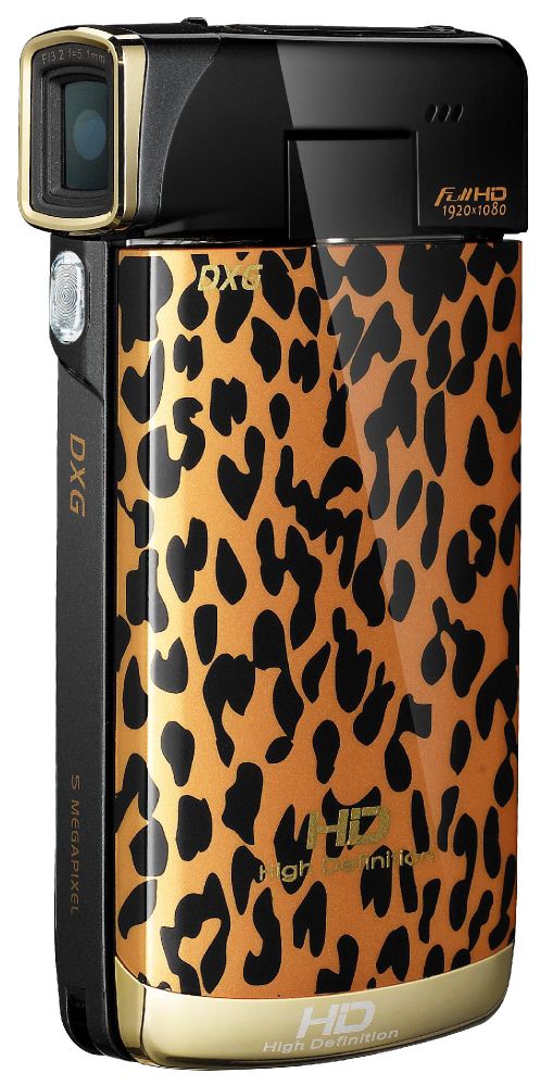 DXG "Luxe" Leopard Print Luxe Collection 1080p HD Digital Camcorder - 5C0VEHD at Kmart.com