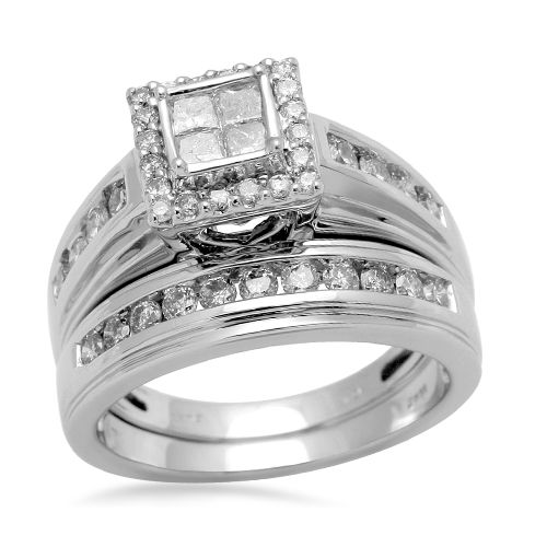 1 cttw Tradition Diamond Bridal Set in White Gold at Sears.com