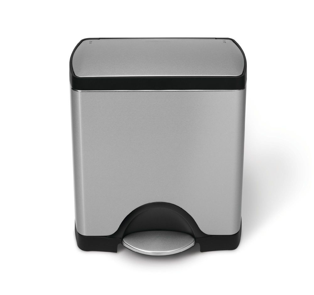 simplehuman Rectangular Step Trash Can, Fingerprint-Proof Brushed