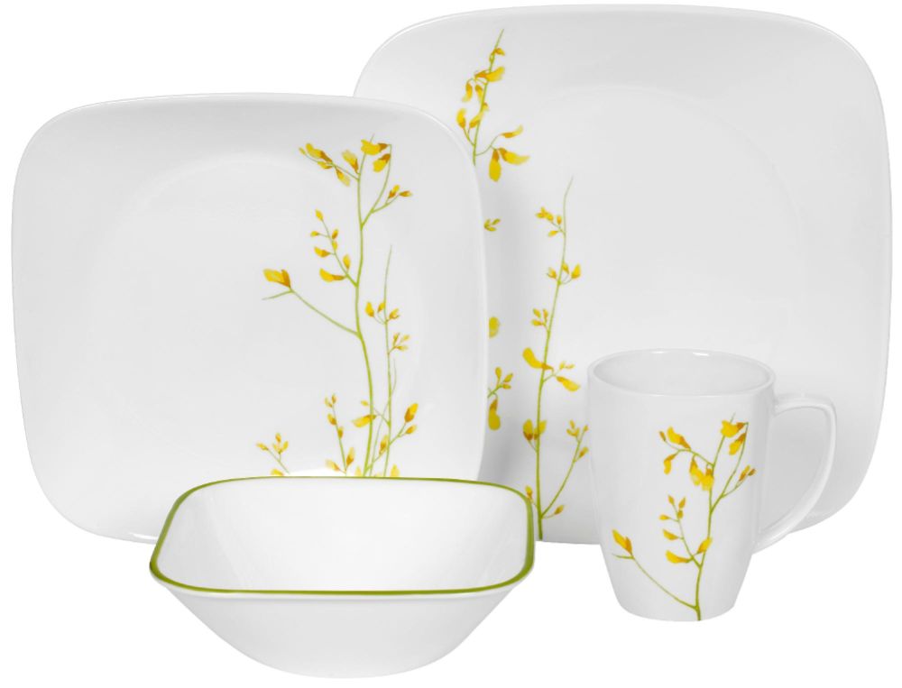 Corelle Square Kobe 16 Piece Dinnerware Set