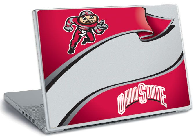 RoomMates Ohio State Peel & Stick Laptop Wear