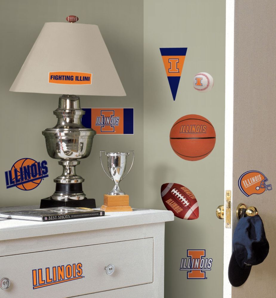 RoomMates&nbsp; University of Illinois Peel & Stick Wall Decals
