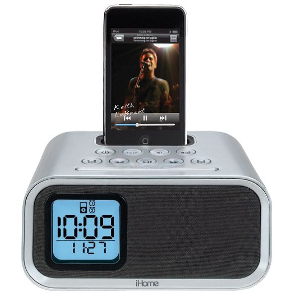 Radios Ihome Ipod Dock W/dual Alarm Silver IH22SV